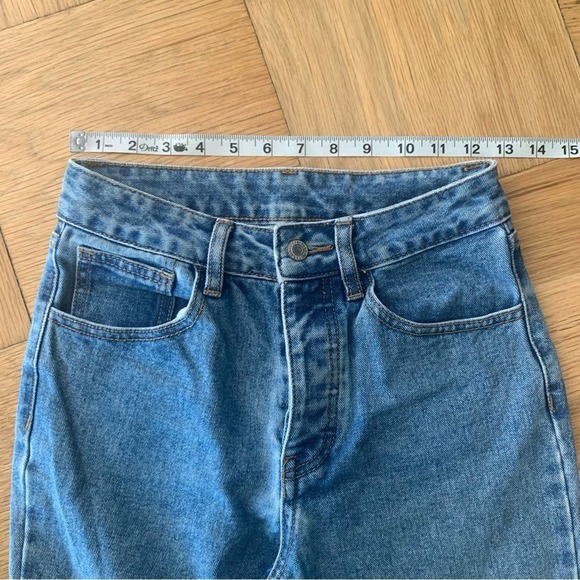 Brandy Melville J Galt Denim Jeans Extra Small High Rise - Picture 5 of 8